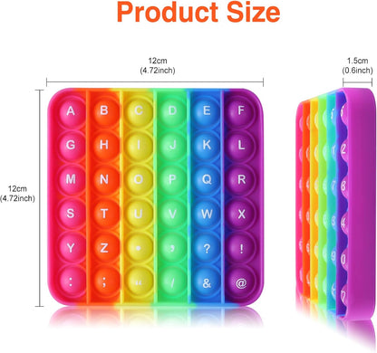 Multiplication Game Table Digital Multiplication Board Game, Addition and Multiplication in One, Rainbow Dimple Fingertip Toy, Create Stress-Relieving Math Manipulation (1 Piece)