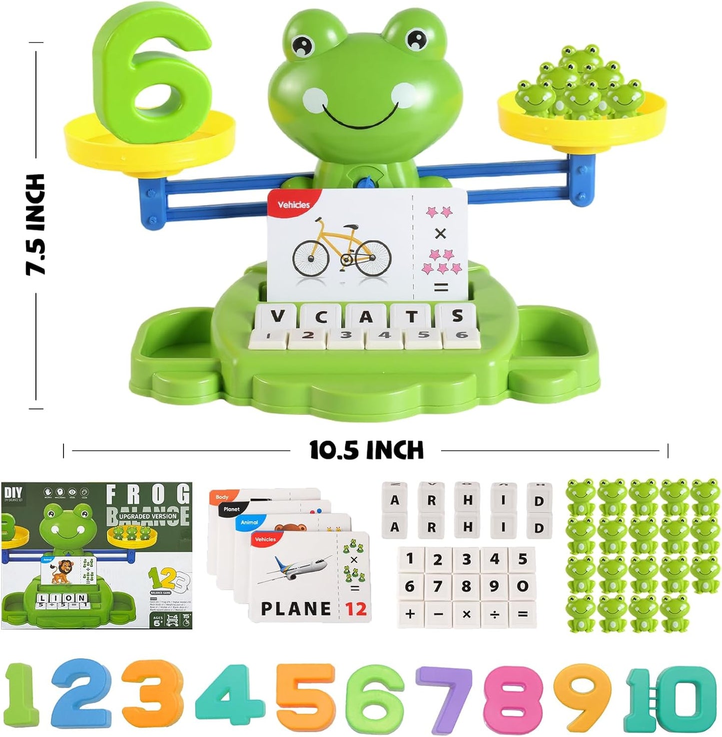 Snugzy Dinosaur Balance Counting Toys Math Game Montessori Toys Learning Games for Kids Educational Toy Gifts for Boys Girls Age 5-7