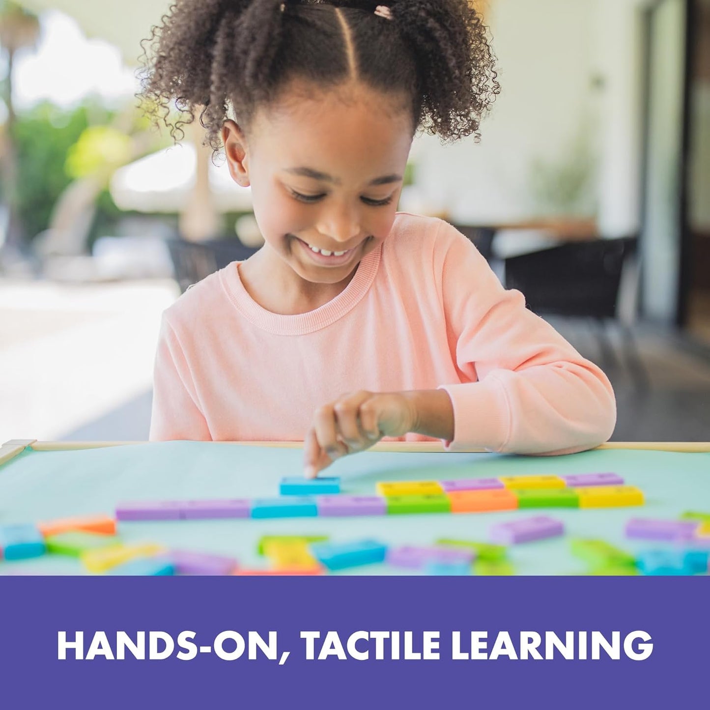 Educational Insights Phonics Dominoes – Long Vowels - Manipulative for Classroom & Home, Set of 84 Dominoes in 6 Colors, Ages 6+
