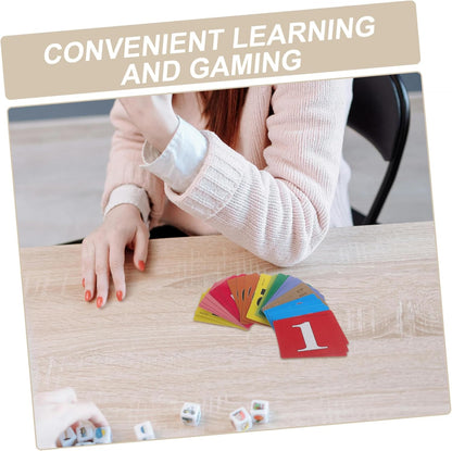 40pcs Math Learning Counters Numbered Poker Chips Plastic Game Tokens Engaging Visuals Portable Math Counting Chips for Boys and Girls