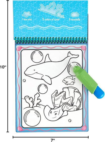Melissa & Doug Water Wow! Reusable Water-Reveal Activity Pad 2-Pack - Vehicles, Animals Travel Toys, Party Favors, Mess Free Coloring Books for Kids Ages 3+ - FSC Certified