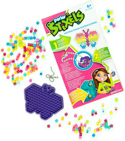 Perler Beads No Iron Stixels Crafts, Donut Keychain Kid's Craft Kit, 152 pcs