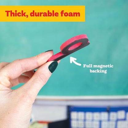 READY 2 LEARN - CE6908 Center Enterprise Ready 2 Learn Magnetic Alphabet - Lowercase - 52 Letters - Kids Foam Letter Magnets for The Classroom, Refrigerator or White Board - Large Magnets for Better Attraction