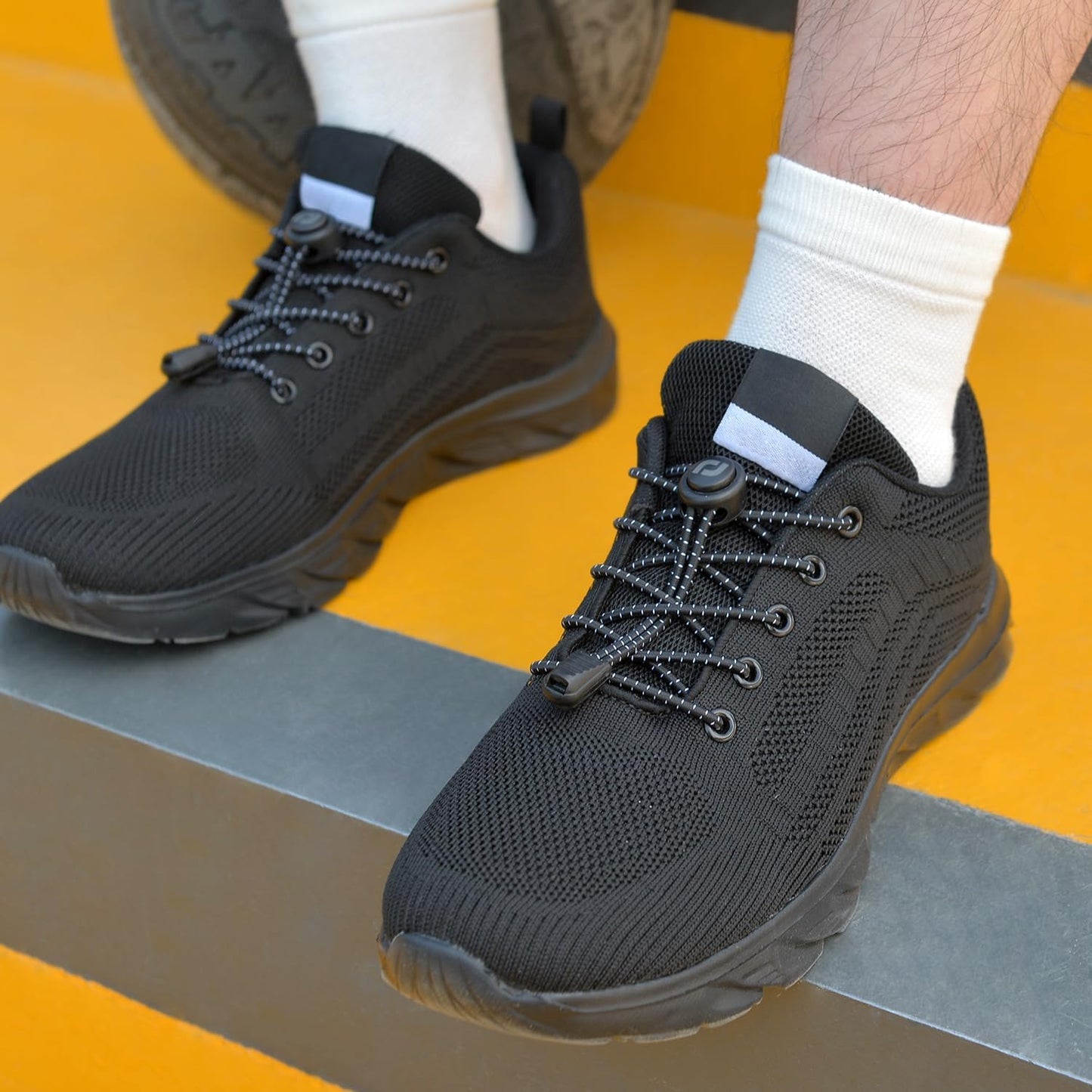 RJ-Sport Tieless Elastic Shoe Laces - Heavy Duty No Tie Shoelaces for Kids and Adult with Strong Lock and Speed Shoestrings