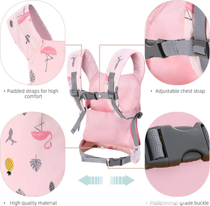 Miracle Baby Doll Carrier for Kids, Front and Back Baby Doll Accessories Backpack Kid Toddlers Play Toy Baby Carriers with Adjustable Straps for Little Girls