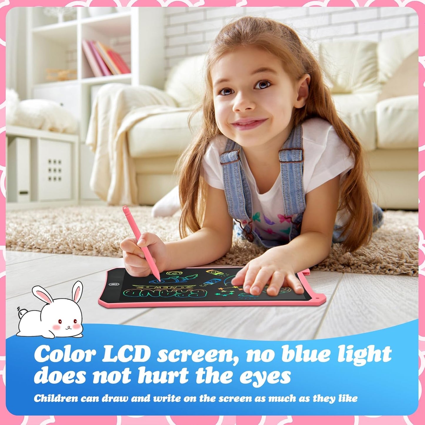 EooCoo Toddler Boy Toys, Kids Gifts, 10 Inch LCD Writing Tablet, Drawing Pad, No Mess Coloring Books for Kids, Travel Games, Gifts for Boys 4-6, Educational Toys for 3 4 5 6 7 Years Old Boys and Girls