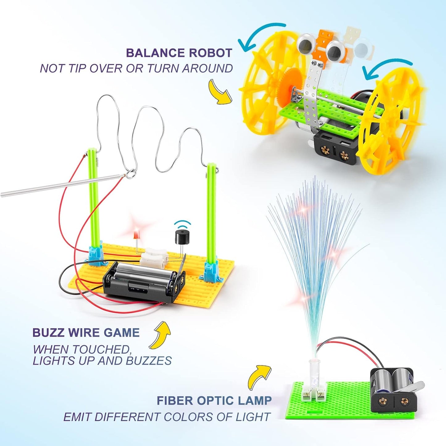 BeAndge STEM Kits for Kids Age 6-8 8-10 - Boy Gifts for 6 7 8 Year Old Boys Birthday Gift, STEM Toys for Age 8-13, Science Kits for Kids 5-7 8-12, Robotics Experiment Engineering Robot Building Crafts
