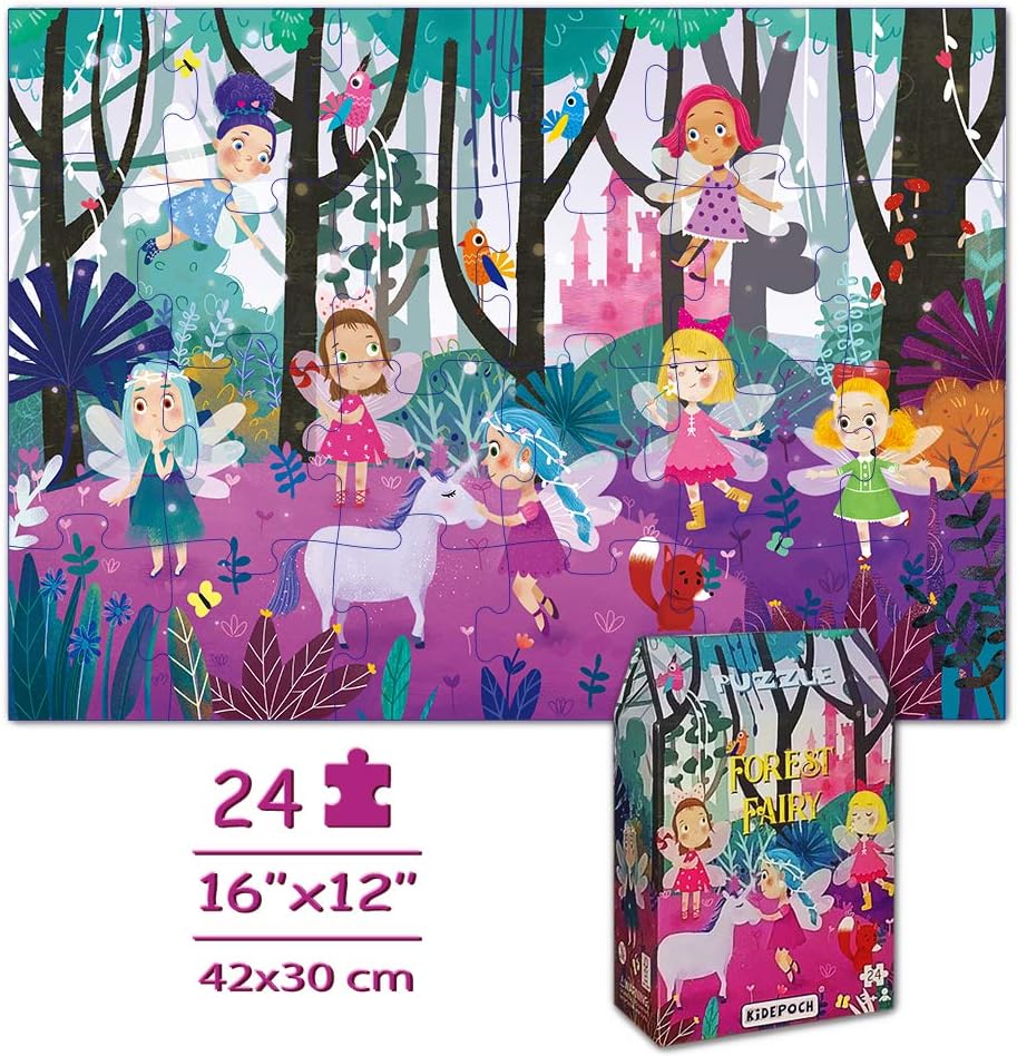 KiDEPOCH 100pc Barnyard Floor Puzzle, 13.8" x 19.7", Paper, Jigsaw, Beginner, 3-8 Years