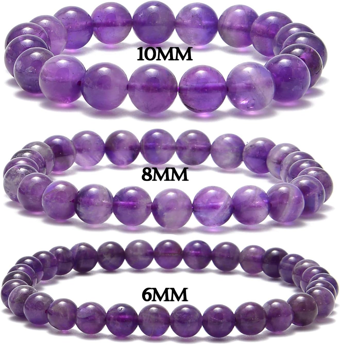 NCB 100pcs Original Natural Stone Beads Gemstone Round Loose Beads 6mm 8mm 10mm (Blue Aventurine, 6mm 100Beads) - Colors B