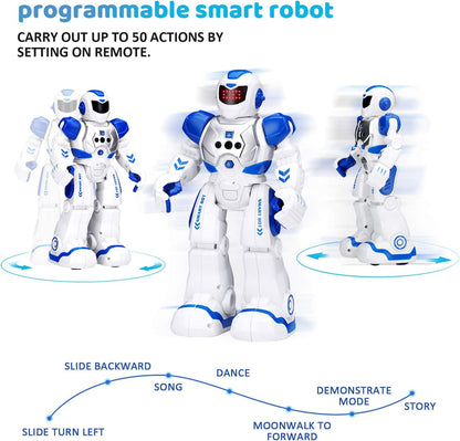 KingsDragon Robots Toy for Kids, RC Gesture Sensing Toy, Interactive Walking Singing Dancing Robot Birthday Presents for Boys Girls Age 6 7 8 9 Years Old