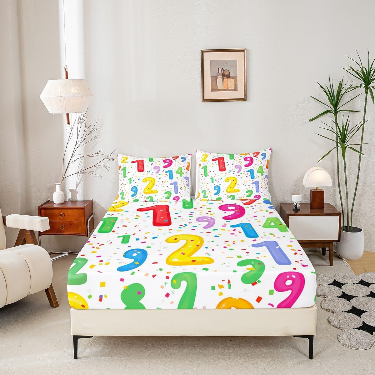 Chemistry Bed Sheets for Kids Teens Girls Boys,Chemical Experiment Fitted Sheet Twin,Science Themed Sheets for Math Lovers,Chemistry Lab Bedding Set,White and Black
