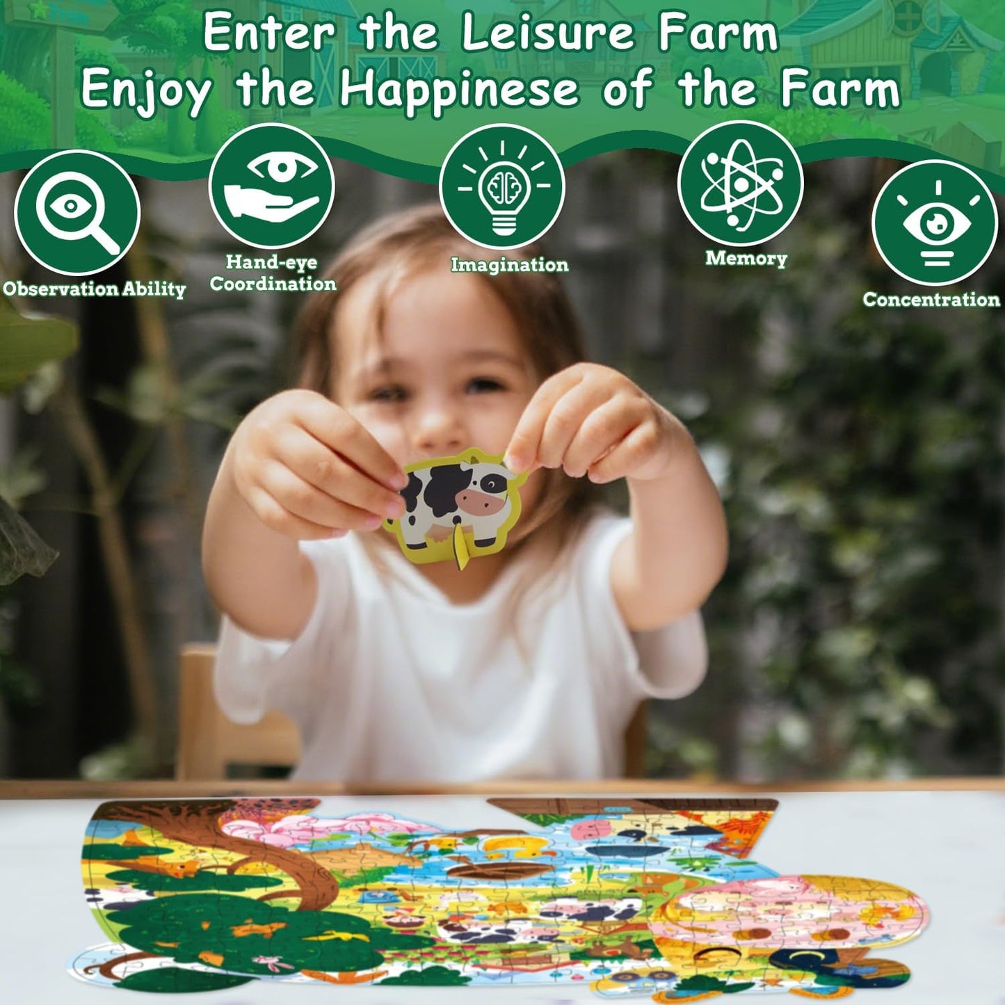 Dinosaur Puzzles for Kids Ages 6-8 Years Old 295 Piece Jigsaw Puzzles Unique Animal Shape Floor Puzzle Ages 8-10 Learning Educational Toys Birthday Gift for Boys Girls Ages 10-12