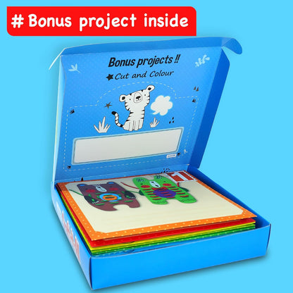 EZCRA Unicorn Craft Kits for Kids Ages 4-8 – 21 Projects in 1 Craft Box for Kids – All Inclusive No Mess Arts and Crafts Kit, Educational Activity Box for Girls
