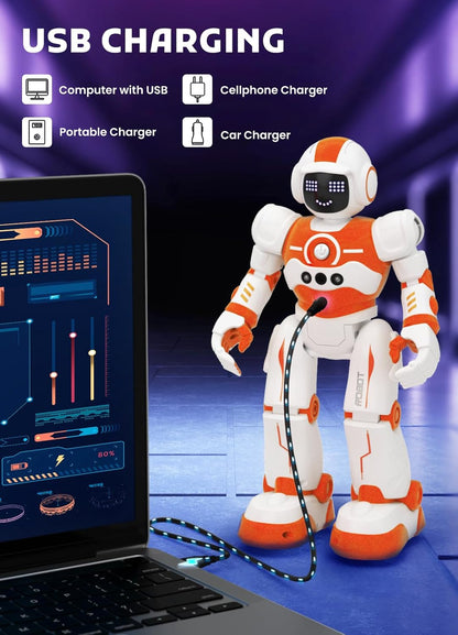 Robot Toys for Kids,Programmable Remote Control Smart Walking Dancing Robot Toy with Gesture & Sensing for Age 4 5 6 7 8 9 10 Year Old Boys for Birthday Present