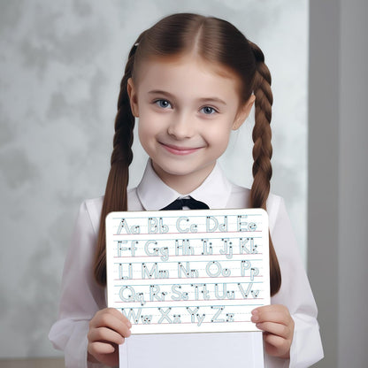 Multiplication Chart Whiteboard - Double-Sided Times Table, 9" x 12" Dry Erase Board, Math Manipulatives White Board for Kids Students, Classroom and Home Learning
