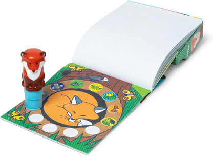 Melissa & Doug Sticker Wow!™ 24-Page Activity Pad and Sticker Stamper, 300 Stickers, Arts and Crafts Fidget Toy Collectible Character – Sea Turtle - for Kids Ages 3+ - FSC Certified