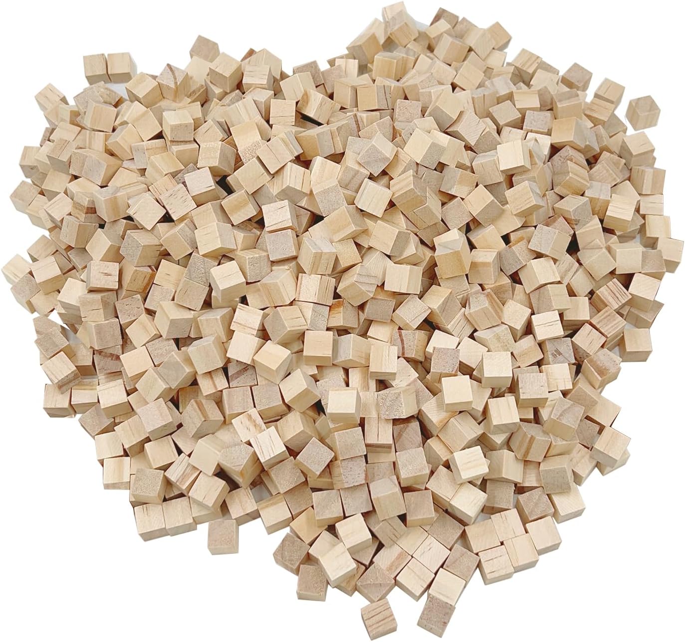 Unfinished Wooden Blocks 1 inch, Pack of 50,Small Wooden Cubes for Arts and Crafts – DIY - Photo Blocks- Plain Wooden Blocks