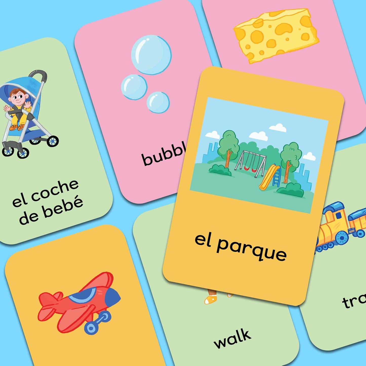 100 First Words Flash Cards for Toddlers: English-Spanish Bilingual: Primeras 100 palabras tarjetas didacticas para ninos pequenos