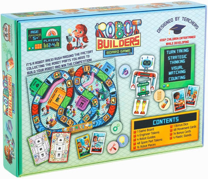Robot Builders Board Game - Exciting Robot Building Competition for Kids Ages 5 and Up - Children Learn New Skills While Racing to Collect Matching Tools and Parts
