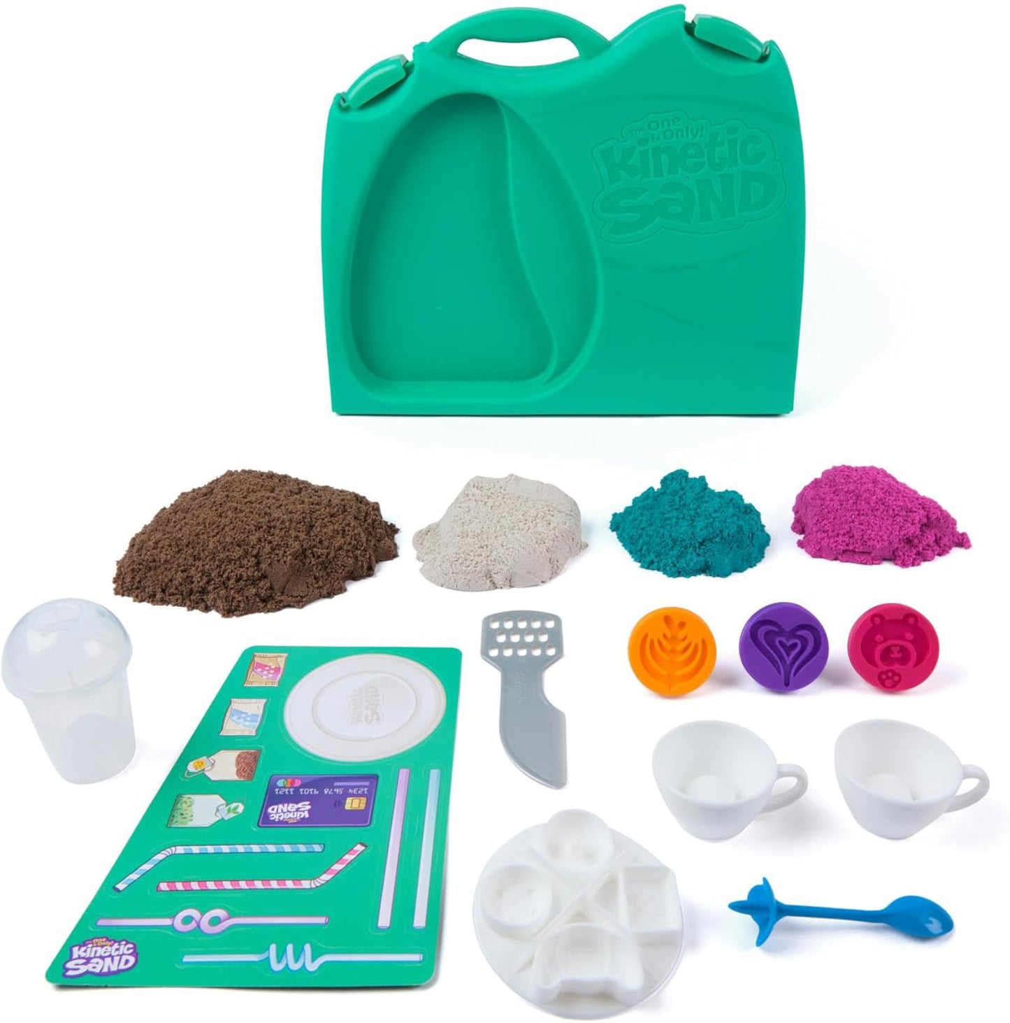 Kinetic Sand Scents, Ice Cream Treats Playset with 3 Colors Scented Play Sand & 6 Tools, Sensory Toys for Kids Ages 3 and up