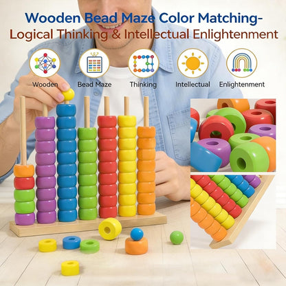 Color Matching Stacking Puzzle Game, Fast Pattern Challenge Ring Stack Puzzle for 2 Players| Competitive Tabletop Brain Teaser for Family Game Night