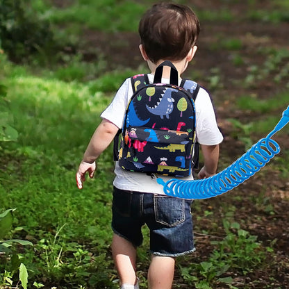 Accmor Toddler Backpack Leash with Anti Lost Wrist Link, Cute Mini Child Walking Harnesses Keep Kids Close Back Pack Rope Tether Rein for Baby Boys (Pink/Unicorn)