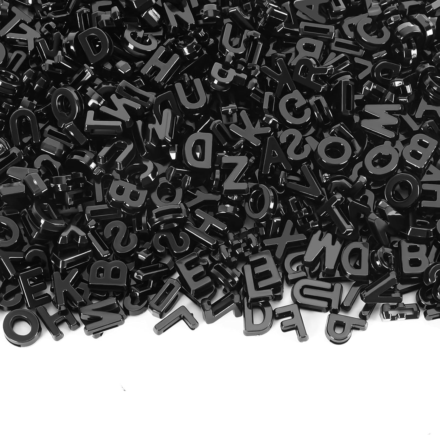 Augshy 400Pcs Large Letter Beads, Macaroon Hollow Letter Beads Plastic A-Z Mixed Alphabet Shape Bead for Jewelry Making Bracelets Necklaces Key Chains Shoelaces Crafts Party Decor(9 x 12 mm)