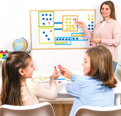 84 PCS Magnetic Number Bonds & Magnetic Ten Frames Set - Jumbo 10 Frames for Classroom, Numbers for Whiteboard, Math Counters Math Manipulatives, Classroom Must Haves - Simply Magic