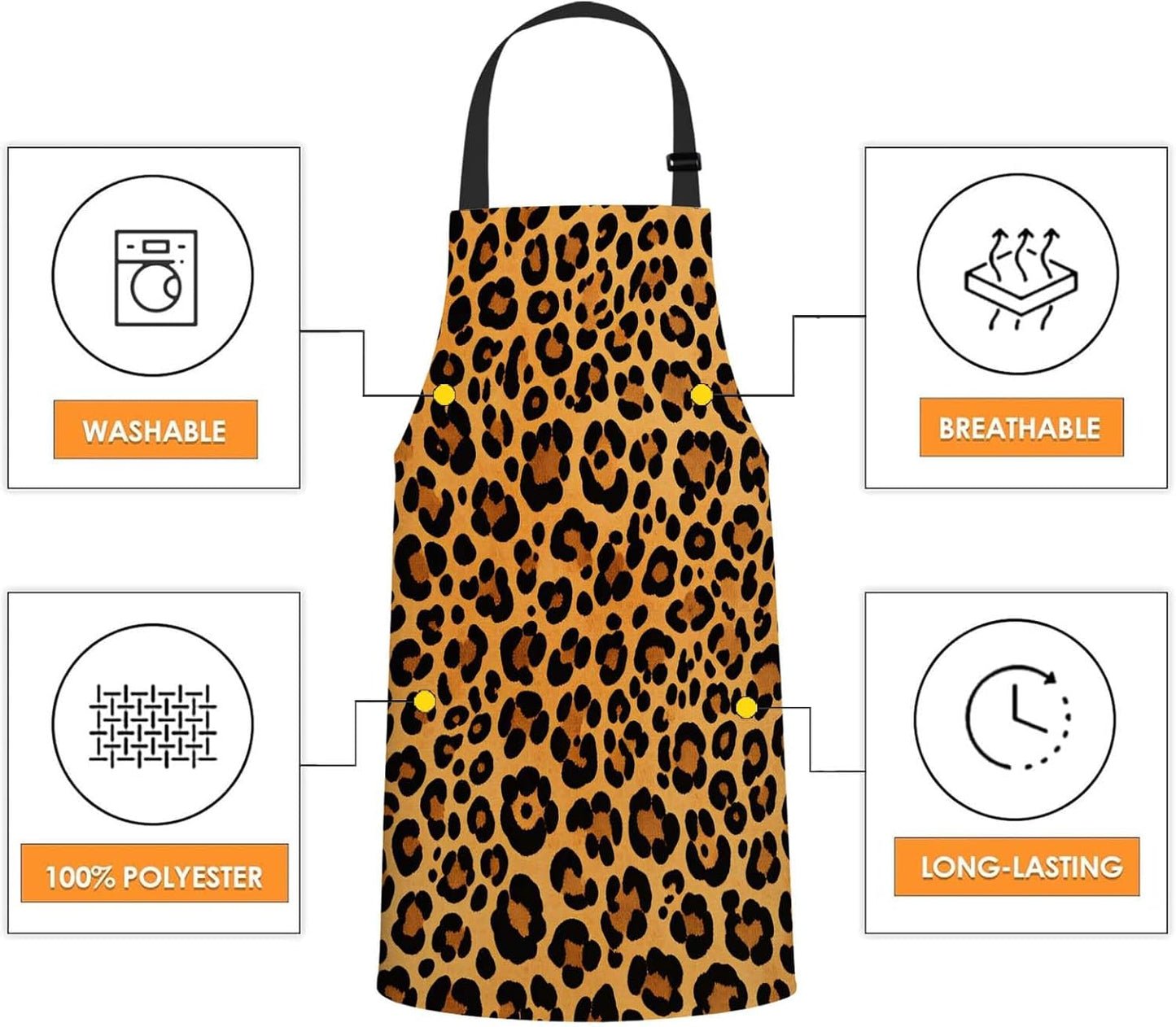 WONDERTIFY Science Education Sketch Apron,Laboratory Chemistry Book Equation Loupe Beaker Flask Glass Bib Apron with Adjustable Neck for Men Women,Suitable for Kitchen Cooking Chef Grill Bistro Apron