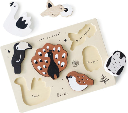 Wee Gallery Wooden Puzzles for Toddlers 1-3 – Count to Ten Ladybugs Toddler Puzzle, Puzzles for 1 Year Old & Up, Wooden Toddler Puzzle for Fine Motor Skills & Early Number Learning