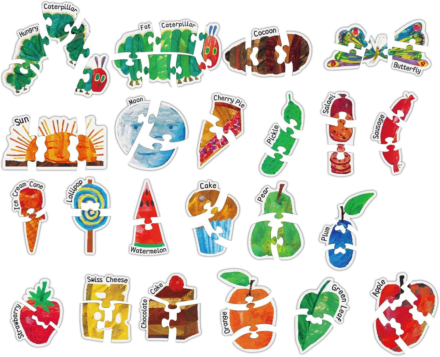 68 Pieces The Very Hungry Caterpillar Matching Game Felt Board Story Sets Alphabet Puzzle Flannel Board for The Classroom Alphabet Game