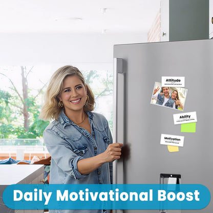 Inspirational Magnets - 3 Pack Ctrl Alt Del Positive Affirmation Magnet Set with Motivational Quotes, Acrylic Strong Encouragements Fridge Magnets for Home, Office, School, Locker Decor (Alt Del Ctrl)