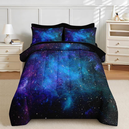 Nesker Comforter Set Twin Size, Science Lab School 5 Pcs Bedding for Kids and Adults, Medical University Chemistry Bed Sheet Sets with Fitted Sheet Pillowcase & Sham