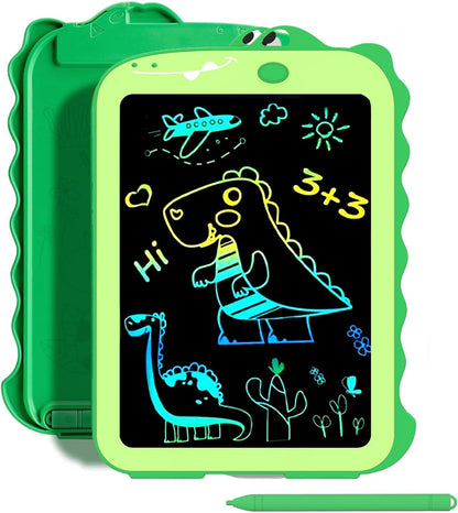 Kids LCD Writing Tablet, 10.5 Inch Colorful Electronic Board Drawing Pad, Electronic Erasable Doodle Tablet for Boys Girls Gifts for Toddler Educational Travel Birthday(Pink)