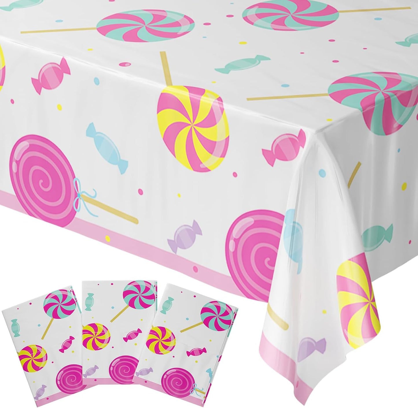 Blue Orchards Science Table Covers (Pack of 3) - 54"x108" XL - Science Birthday Party Decorations, Chemistry Party, Laboratory Theme Table Cloth