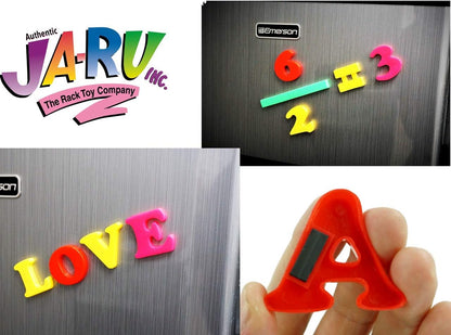 JA-RU Magnetic Letters Toy Set (1 Pack ABC Letters) Colorful Plastic Letters. Refrigerator Magnets for Kids & Toddler. Alphabet Learning, Spelling Words. Educational Preschool Toy. ABC-1405-1A
