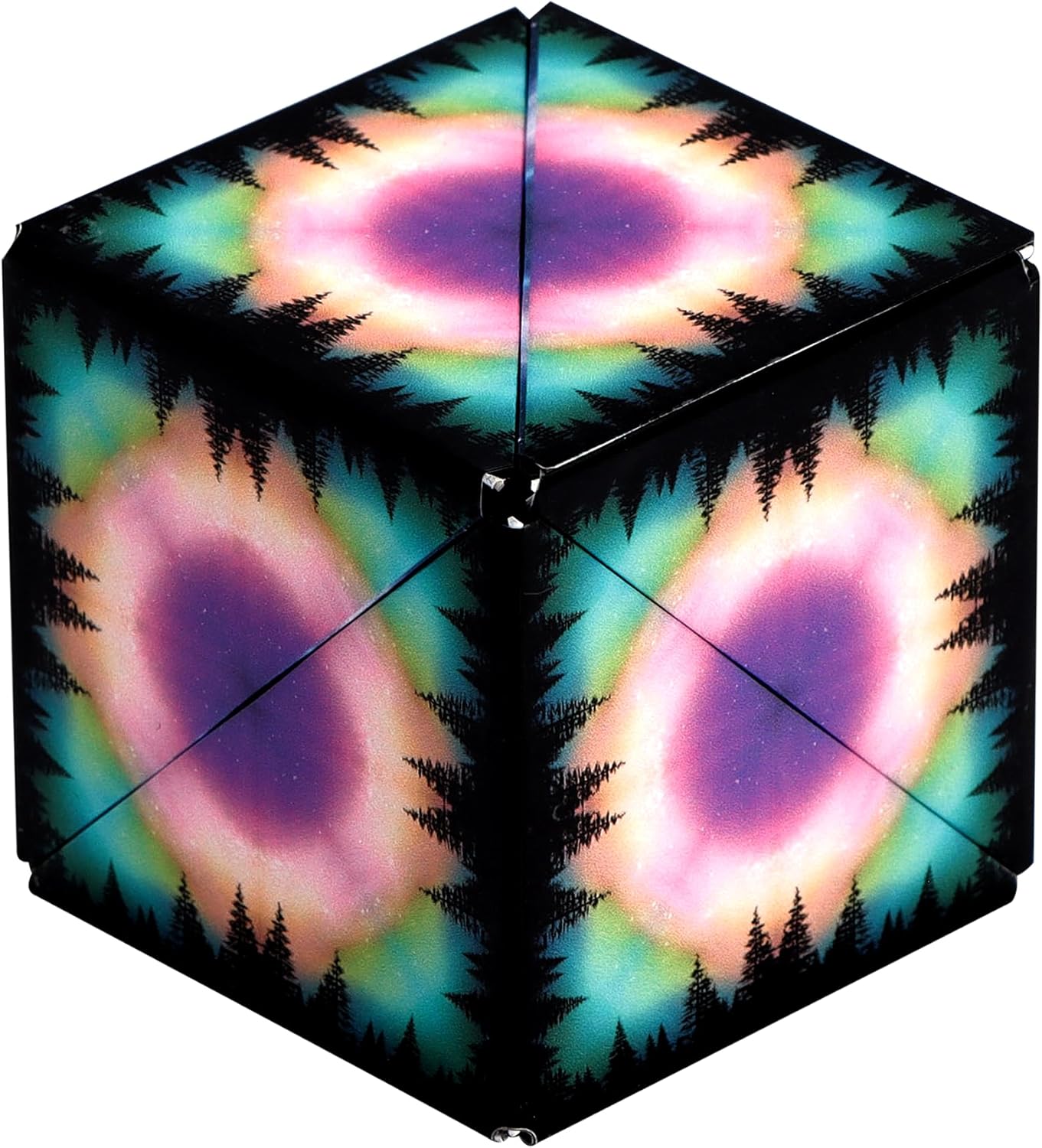 Shashibo Shape Shifting Box - Award-Winning STEM Fidget Toy with Ultra Strong Magnets - Puzzle Cube Transforms Into 100+ Shapes, Perfect Sensory Gift for Kids, Teens, and Adults (Blue Planet)