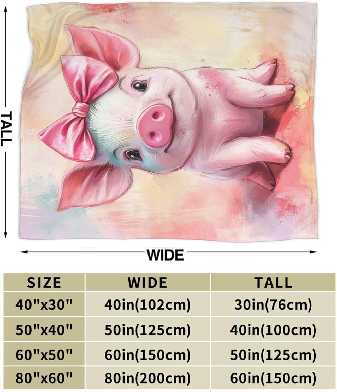 Bear Print Blanket Cute Baby Bear Fleece Throw Blanket Fuzzy Plush Super Soft Cozy Warm Decor Blanket Toddler Nursery Gifts for Boys Girls Kids Adult Men Women 40"x50"