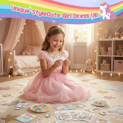 Bafeil 24 Set Easter Crafts Bead Necklace Making Kit for Kids - DIY Make Your Own Bunny Necklace for Arts and Crafts Project, Classroom Activities Gifts, Party Favors & Easter Basket Stuffers