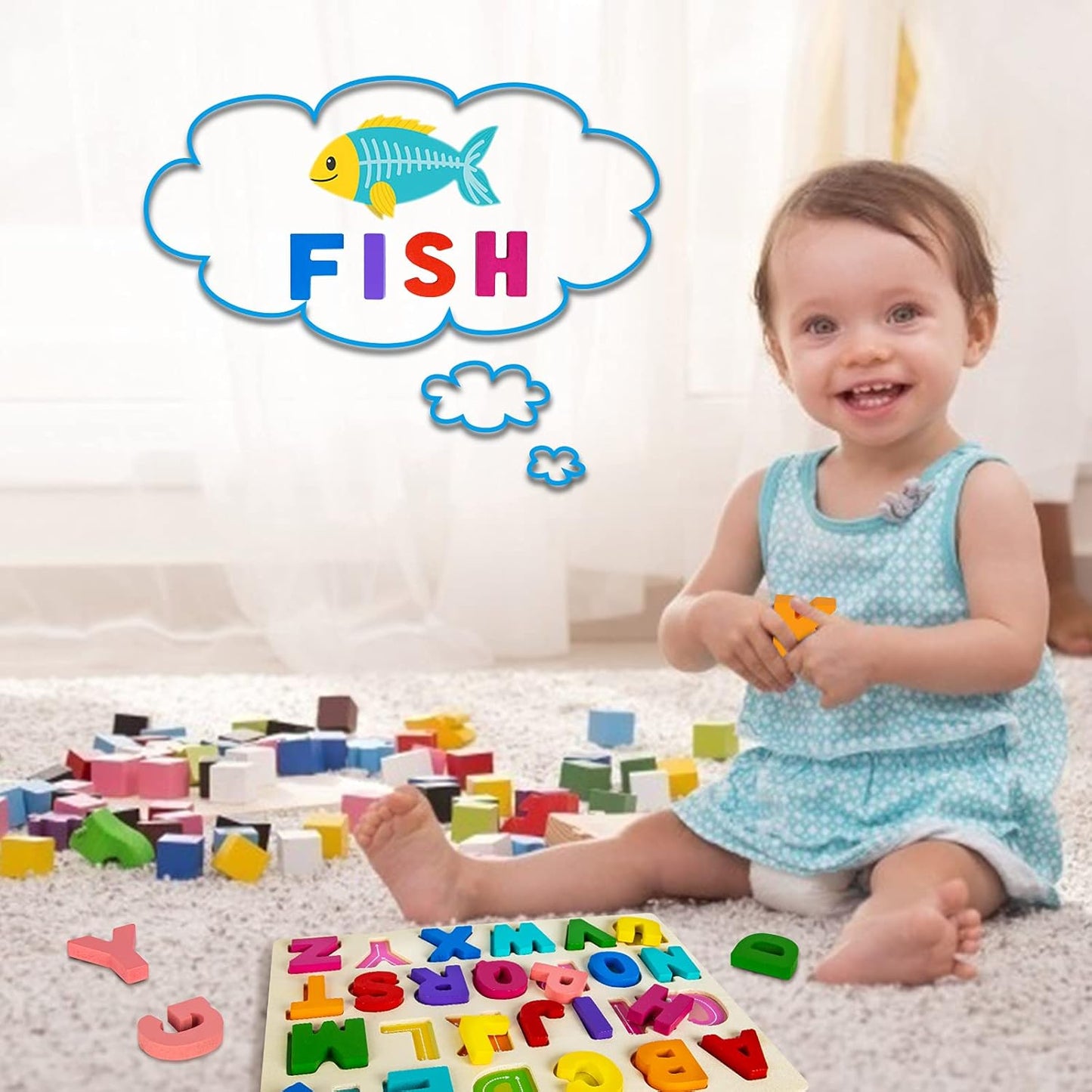 Shape Puzzles Wooden Puzzles for Toddlers, Peg Puzzle Educational Shape Sorter Toys Wooden Shape Board Puzzles, Preschool Learning Educational Toy for Baby Girls Boys