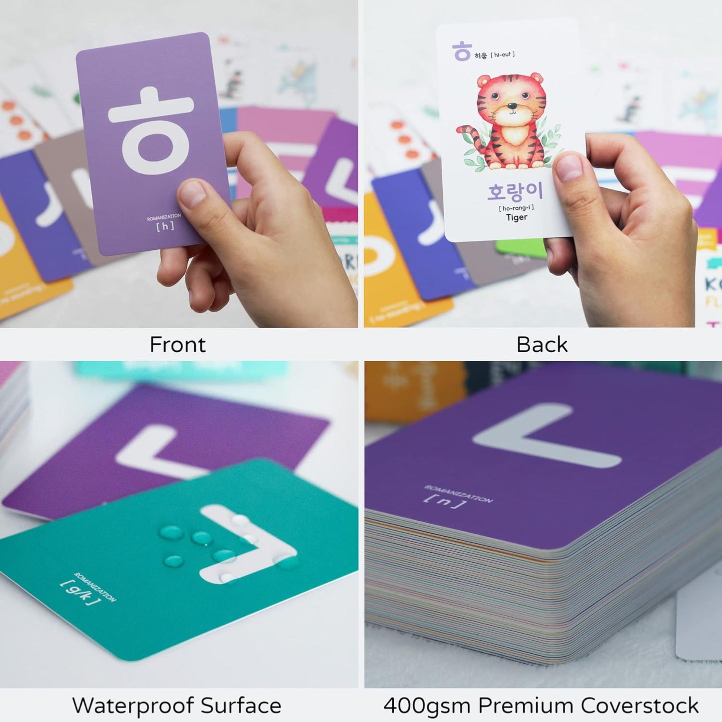 Toddler Korean Flashcards – 55 Fun & Educational Cards for Preschoolers & Beginners