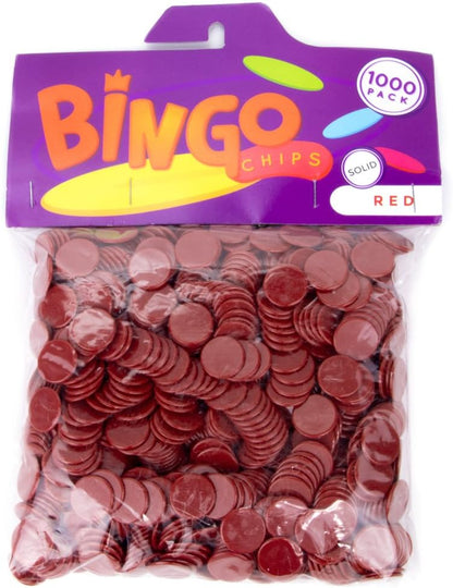 Royal Bingo Supplies 1000-pack of Solid Opaque 3/4-inch Bingo Chips, Great for Classroom Counting and Math Activities