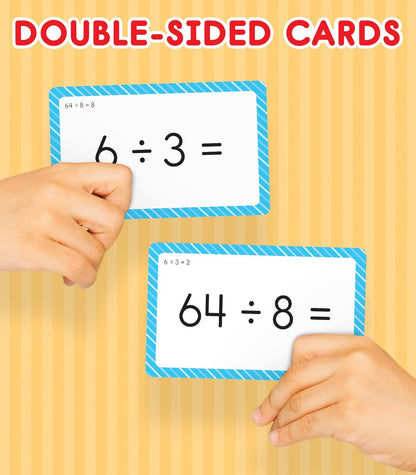 Carson Dellosa 54 Division Flash Cards, Flashcards Covering All Facts for Dividing Through 12, Math Games for Kids 8-12, 3rd Grade Mathematics and Up