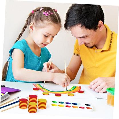 BESPORTBLE 2sets Discs Math Learning Counters Math Addition Math Counters Counting Blocks for Counting Blocks for Math Tokens Color Counting Chips 100pcs*2