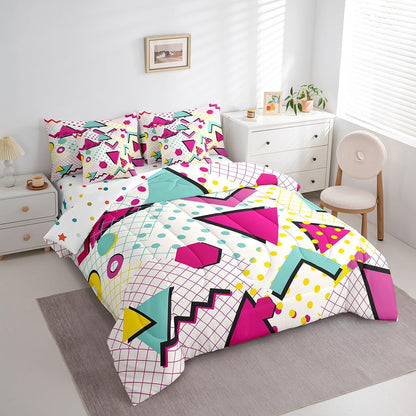 Erosebridal Chemical Equation Bed in a Bag Queen Comforter Set 7 Piece,Chemistry Bedding Sets Science Students Learning Gift Sheet Set with Comforter,Molecular Formula Education Bed Set - Colors A