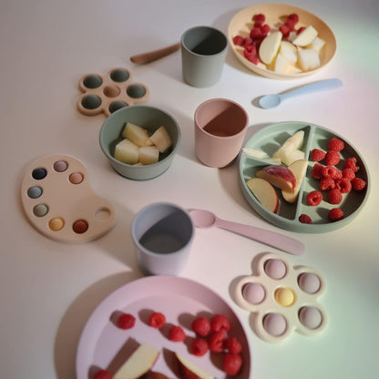 mushie Dinnerware Cups For Kids | Made in Denmark, Set of 2 (Ivory) - Colors B