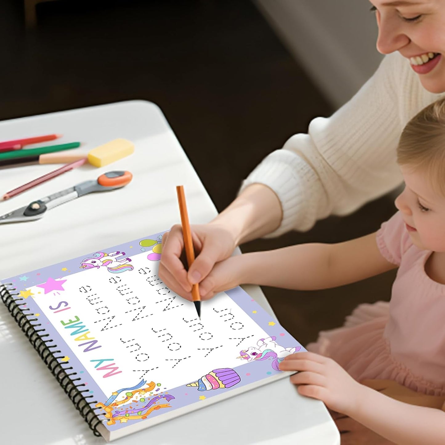 Custom Handwriting Practice Sheets Personalized Name Tracing Worksheets Customized Name Practice Writing A4 Size pape for Preschool Kindergarten Kids