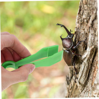 10Pcs Plastic Tweezers Toy Set for Kids Outdoor Insect Catching Clips Fine Motor Skill Development for Crafts and Collecting