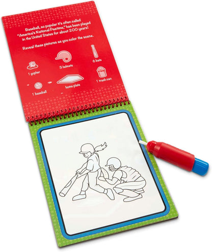 Melissa & Doug On The Go Water Wow! Mess Free Coloring Book, Reusable Water-Reveal Activity Pad, Vehicles, Travel Toys, Party Favors, for Toddlers & Kids Ages 3+ - FSC Certified