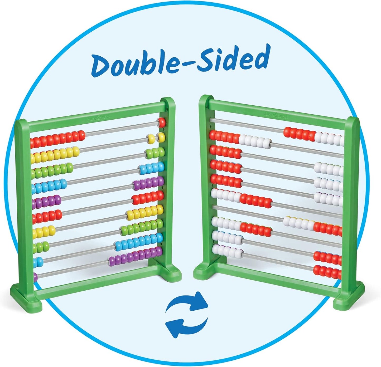 Hand2Mind Color Changing Plastic Abacus, Abacus for Kids, Math Manipulatives, Counting Rack, Educational Toys for Elementary Kids (Set of 1)